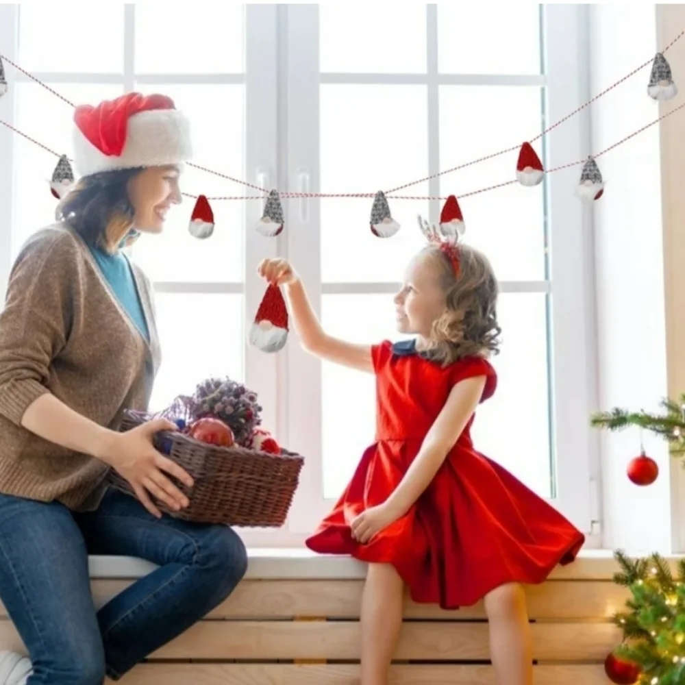 Gnome Garland Christmas Decorations 72' inch